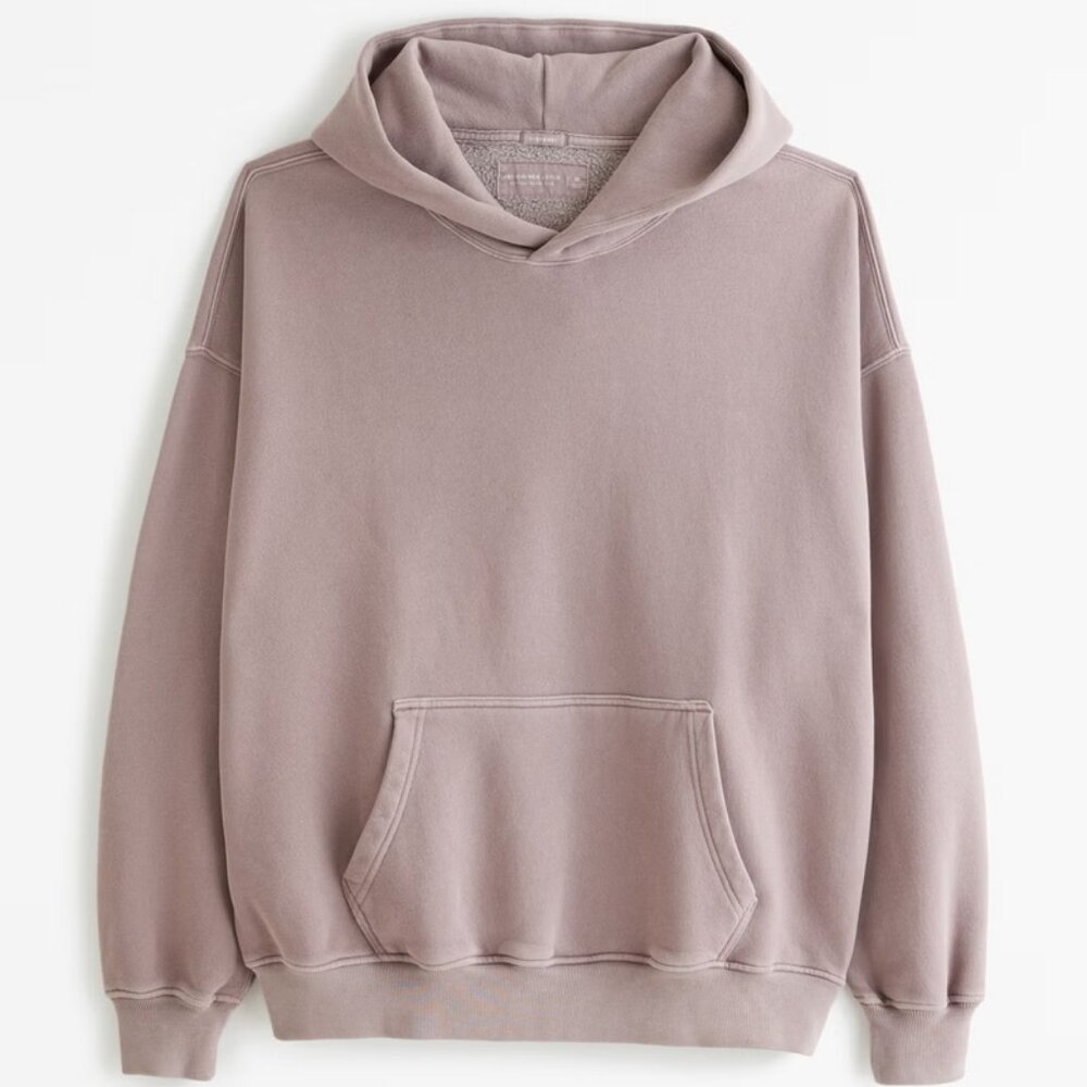Abercrombie Men's Essential Popover Sweatshirt Medium Pink
